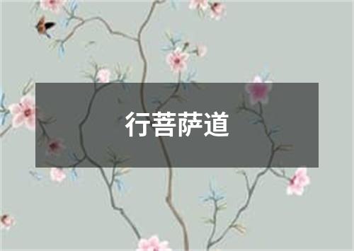 行菩萨道