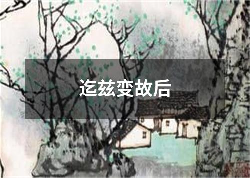 迄兹变故后