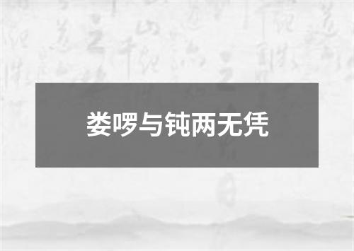 娄啰与钝两无凭