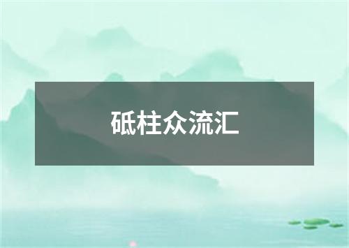 砥柱众流汇