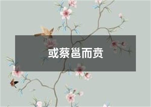 或蔡邕而贲