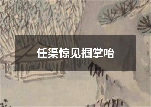 任渠惊见掴掌咍