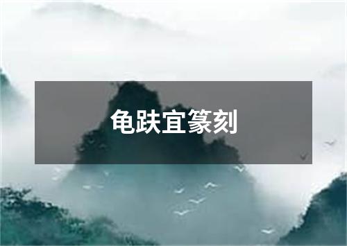 龟趺宜篆刻