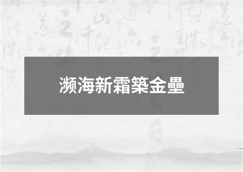 濒海新霜築金壘