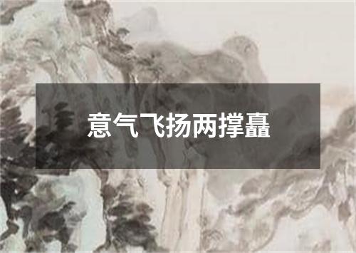 意气飞扬两撑矗