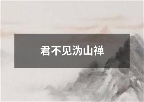 君不见沩山禅