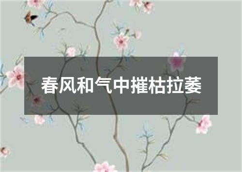 春风和气中摧枯拉萎