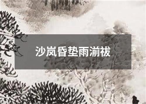 沙岚昏垫雨湔祓