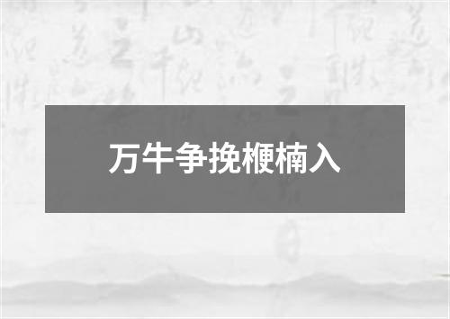 万牛争挽楩楠入