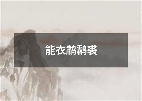 能衣鹔鹴裘