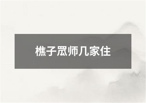 樵子罛师几家住