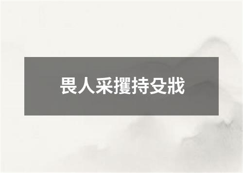 畏人采攫持殳戕