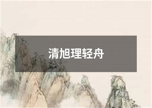 清旭理轻舟