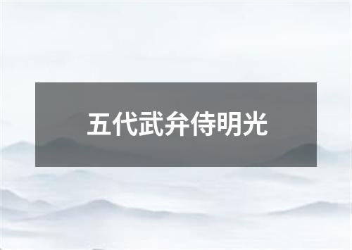 五代武弁侍明光