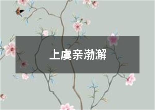 上虞亲渤澥