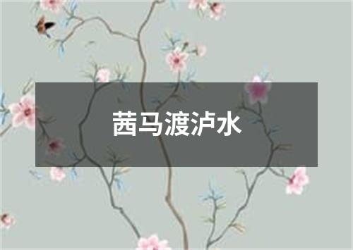 茜马渡泸水