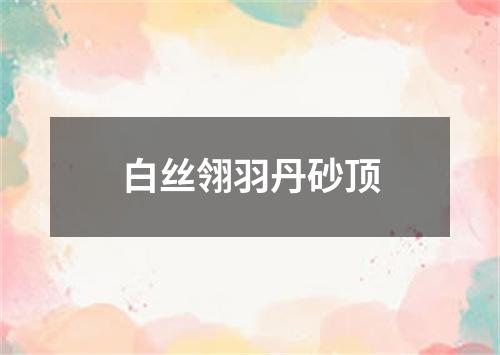 白丝翎羽丹砂顶