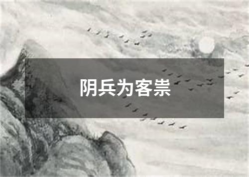 阴兵为客祟