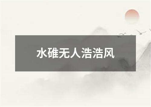 水碓无人浩浩风