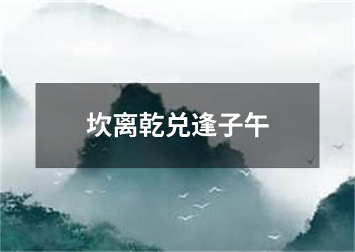 坎离乾兑逢子午