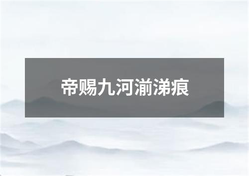 帝赐九河湔涕痕