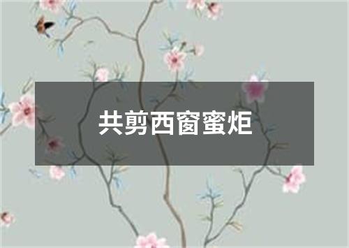 共剪西窗蜜炬