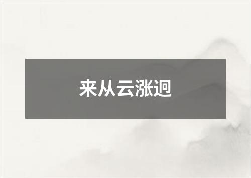 来从云涨迥