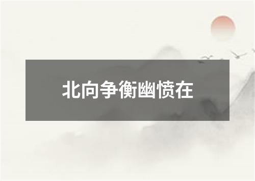 北向争衡幽愤在