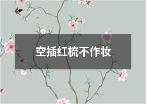 空插红梳不作妆