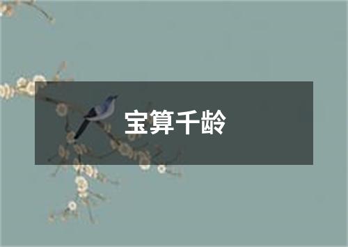 宝算千龄