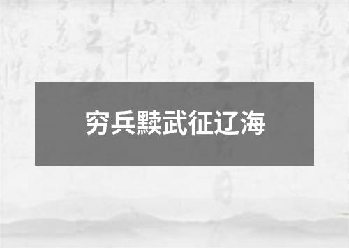 穷兵黩武征辽海