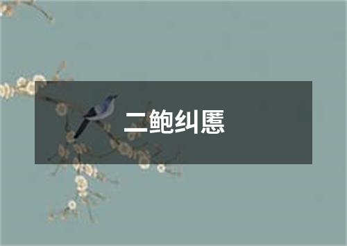 二鲍纠慝