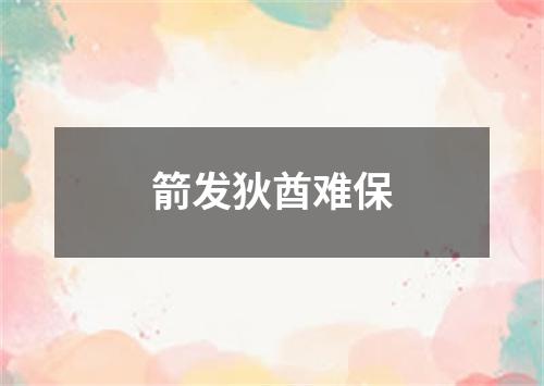 箭发狄酋难保