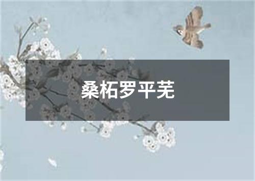 桑柘罗平芜