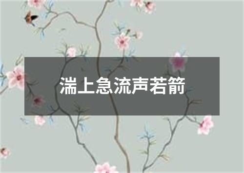 湍上急流声若箭