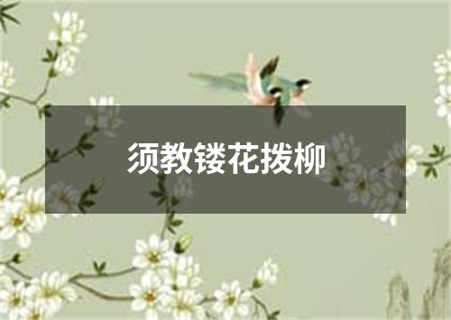 须教镂花拨柳