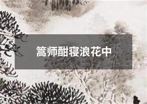 篙师酣寝浪花中