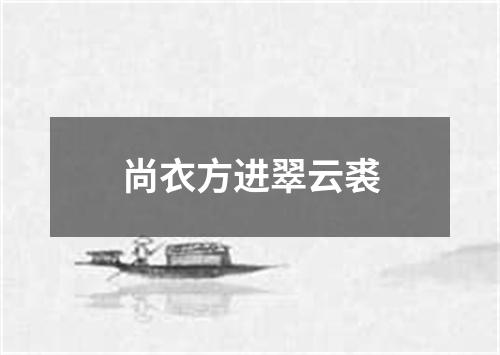 尚衣方进翠云裘