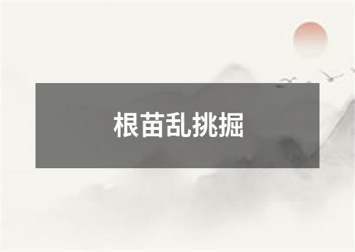 根苗乱挑掘