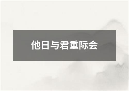 他日与君重际会