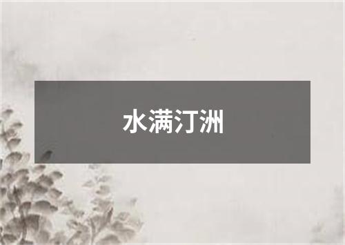 水满汀洲