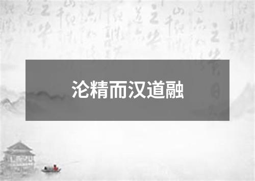 沦精而汉道融