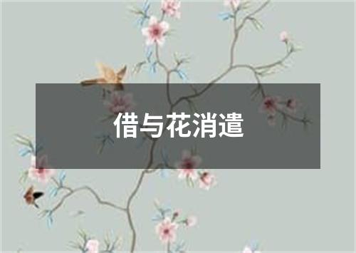 借与花消遣