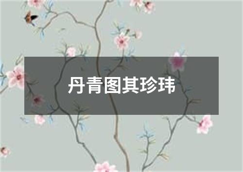 丹青图其珍玮