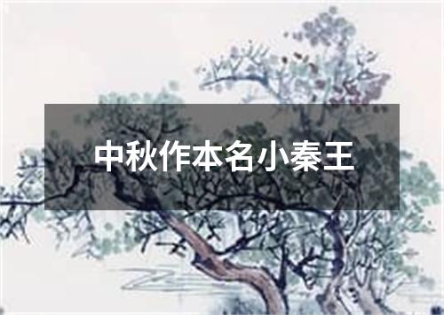 中秋作本名小秦王