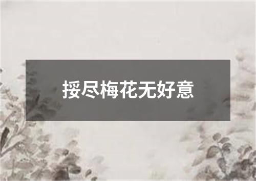 挼尽梅花无好意