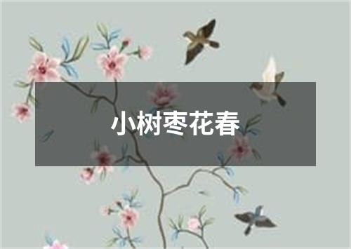 小树枣花春