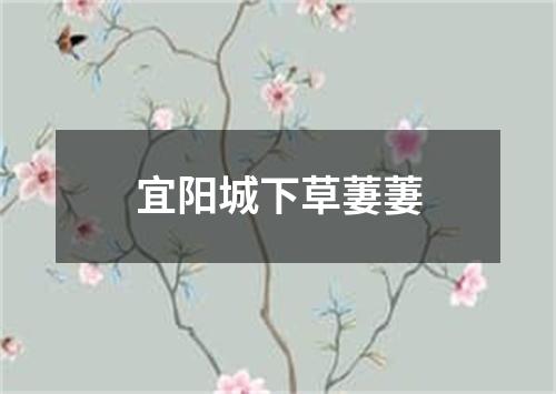 宜阳城下草萋萋