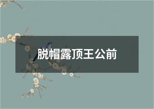 脱帽露顶王公前