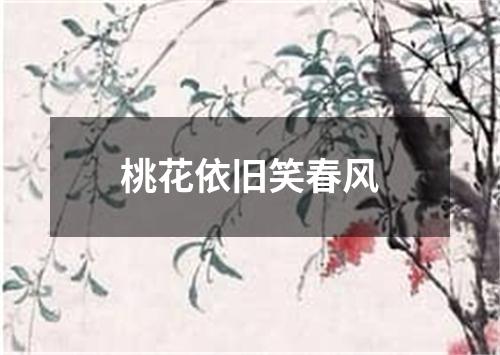 桃花依旧笑春风